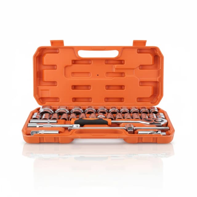 Kit Maleta de Ferramentas com Soquetes, Catraca e Bits – [xx Peças]"