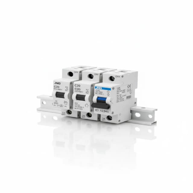 Disjuntor Modular (Interruptor Automático) – [nº de polos] pólos, curva [B / C / D], [ampères] A
