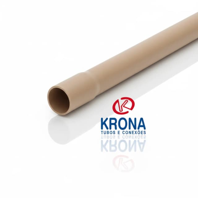 Tubo de Água Fria Krona 25mm (1") - PVC Rígido Classe 20 - 1 Metros | Para Redes Hidráulicas de Maior Vazão